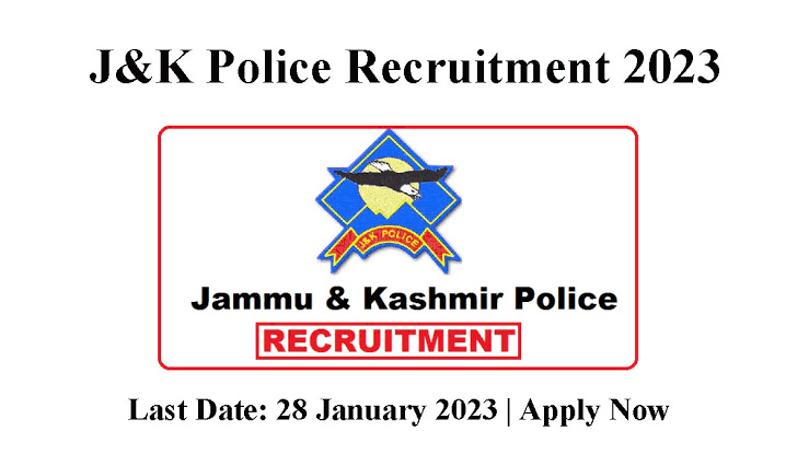 JK Police Recruitment 2023